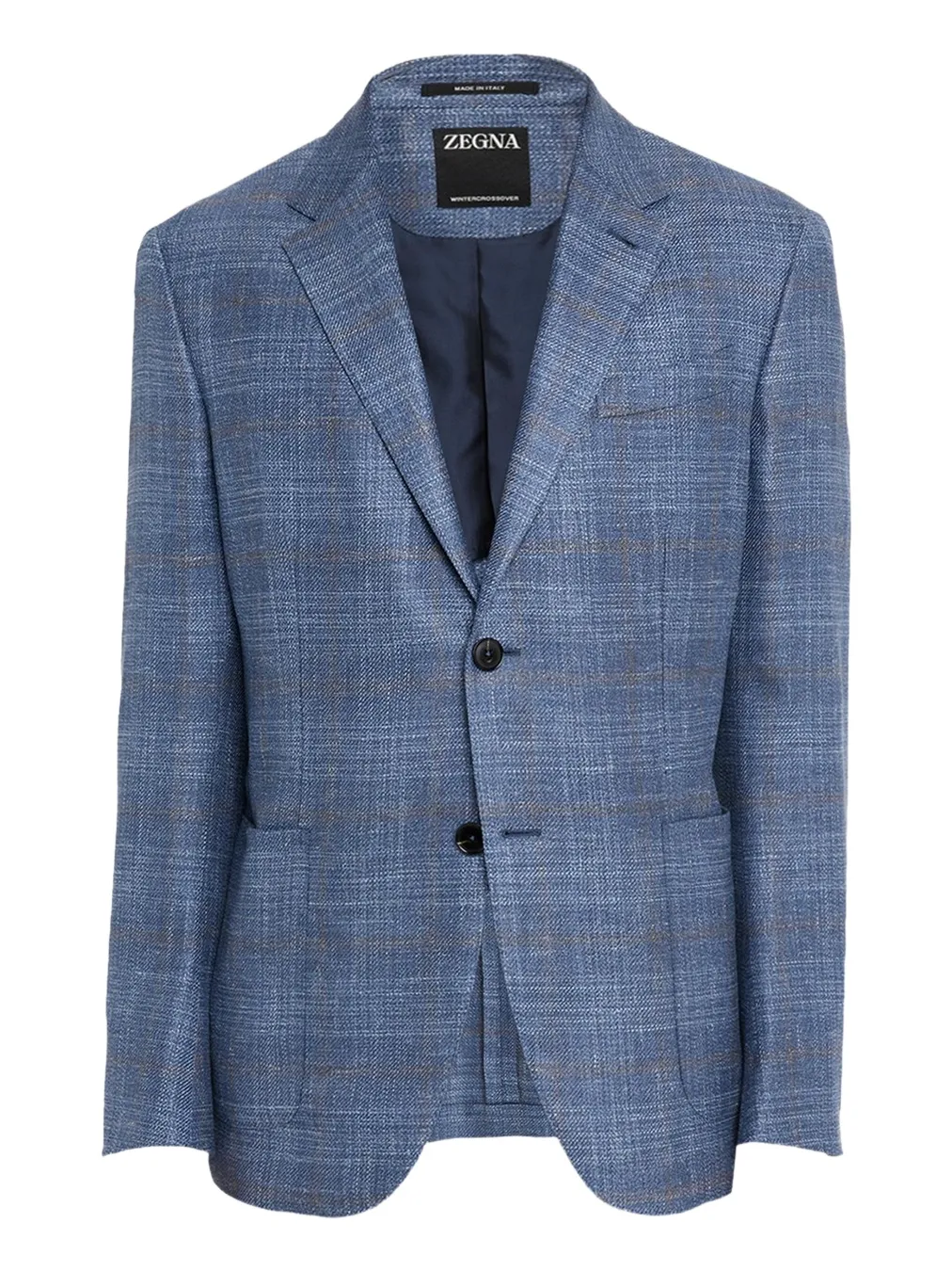 Men's Melange Windowpane Winter Crossover Sport Coat