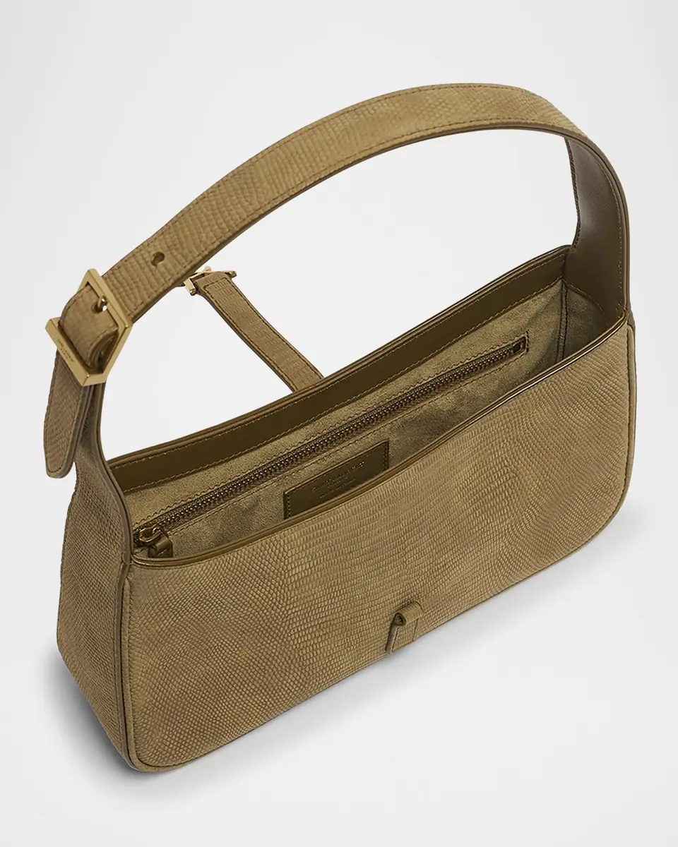 Saint Laurent Le 5 A 7 Shoulder Bag in Lizard-Effect Leather | Thumbnail 3
