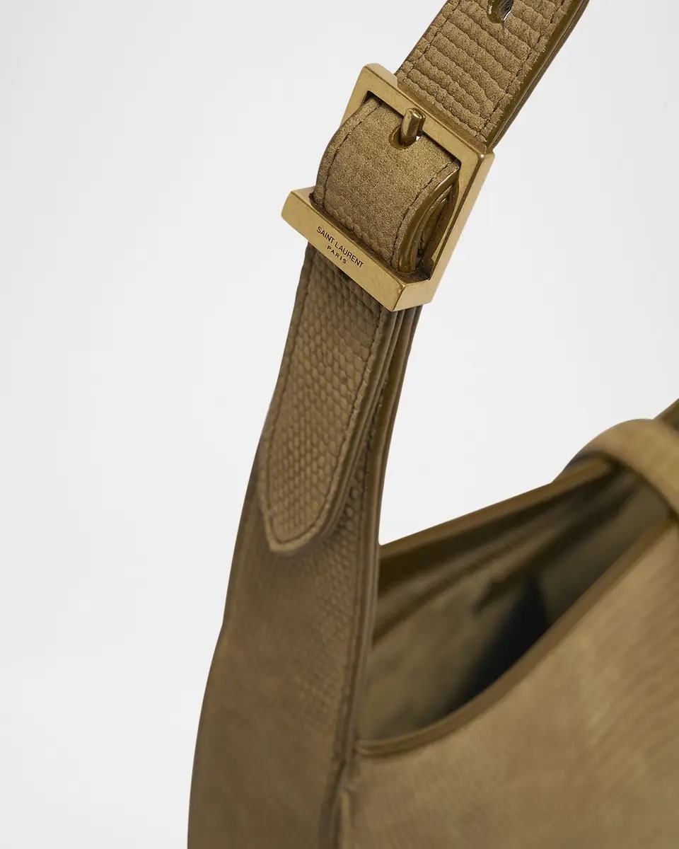 Saint Laurent Le 5 A 7 Shoulder Bag in Lizard-Effect Leather | Thumbnail 5