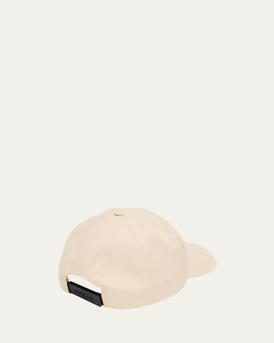Moncler Men's Logo Emblem Cotton Baseball Cap | Thumbnail 2 Moncler Men's Logo Emblem Cotton Baseball Cap | Thumbnail 2