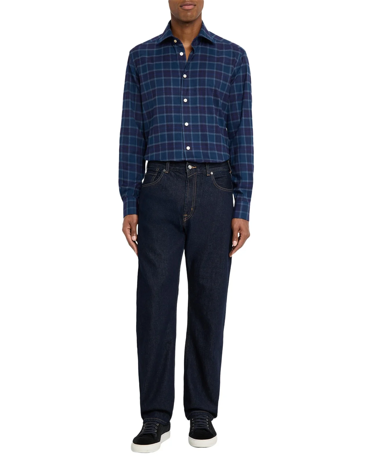 Men's Plaid Button-Front Shirt