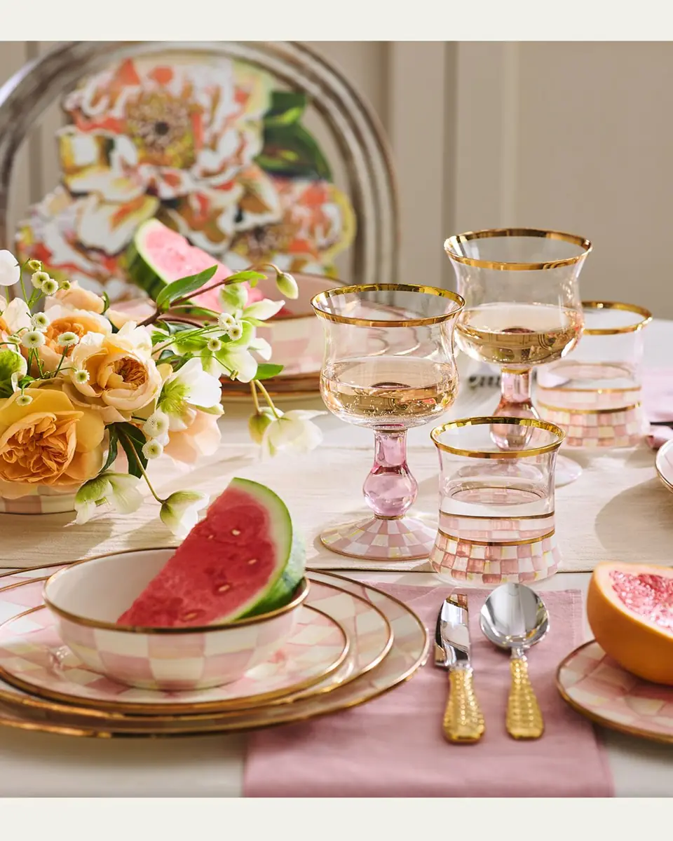 MacKenzie-Childs Rosy Check Enamel Dinner Plate | Thumbnail 3 MacKenzie-Childs Rosy Check Enamel Dinner Plate | Thumbnail 3