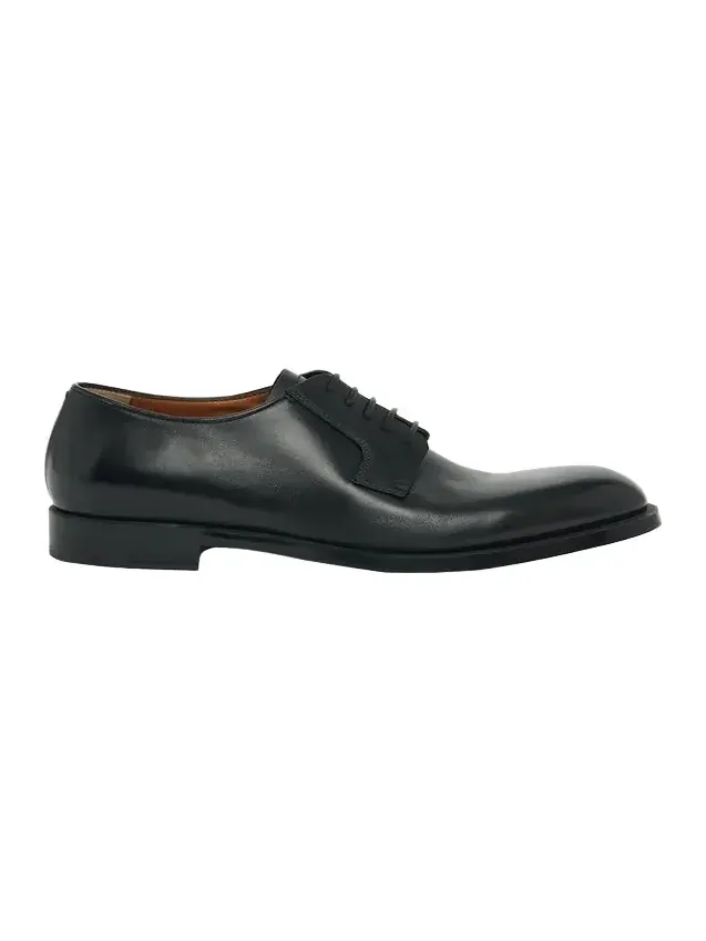 Men's Leather Lace-Up Derby Loafers