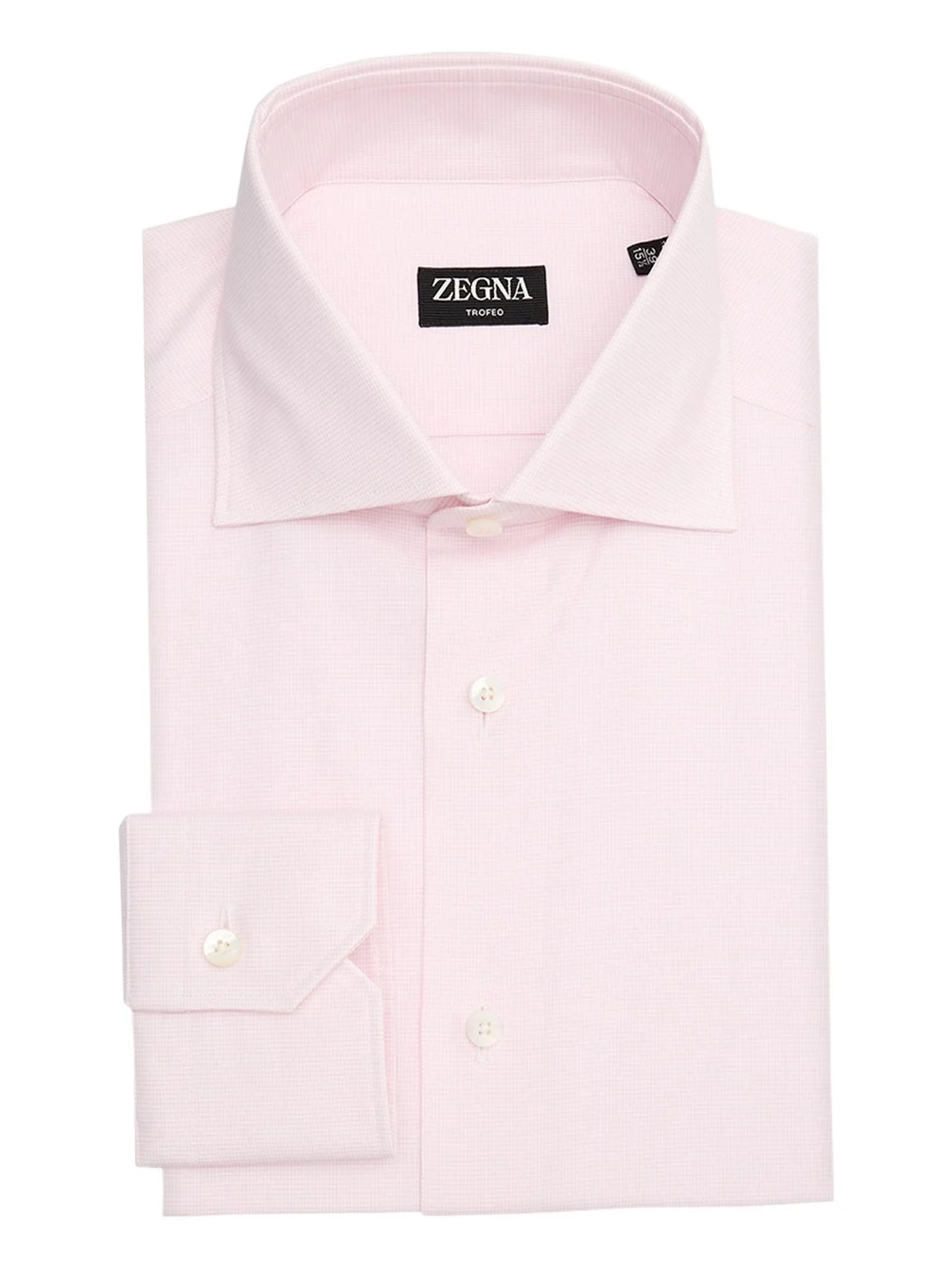 Zegna Men's Micro-Check Trofeo Cotton Dress Shirt