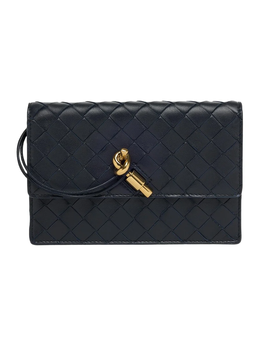 Andiamo Leather Chain Pouch Bag Andiamo Leather Chain Pouch Bag