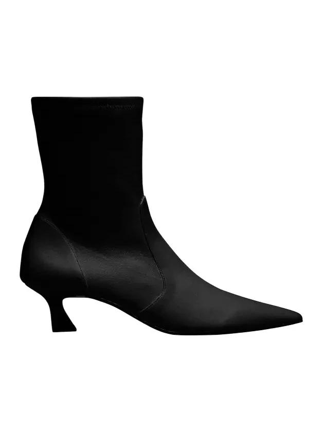 50mm Vinnie Stretch Leather Booties