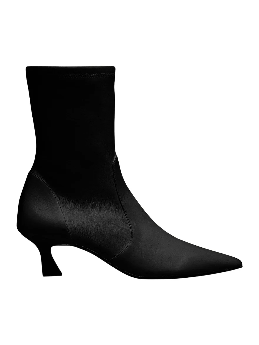 50mm Vinnie Stretch Leather Booties 50mm Vinnie Stretch Leather Booties