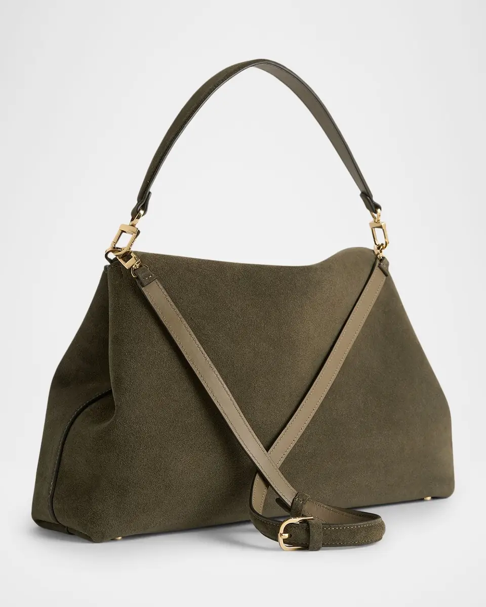 Toteme T-Lock Suede Shoulder Bag | Thumbnail 11 Toteme T-Lock Suede Shoulder Bag | Thumbnail 11