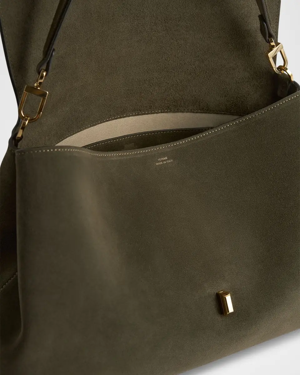 Toteme T-Lock Suede Shoulder Bag | Thumbnail 12 Toteme T-Lock Suede Shoulder Bag | Thumbnail 12