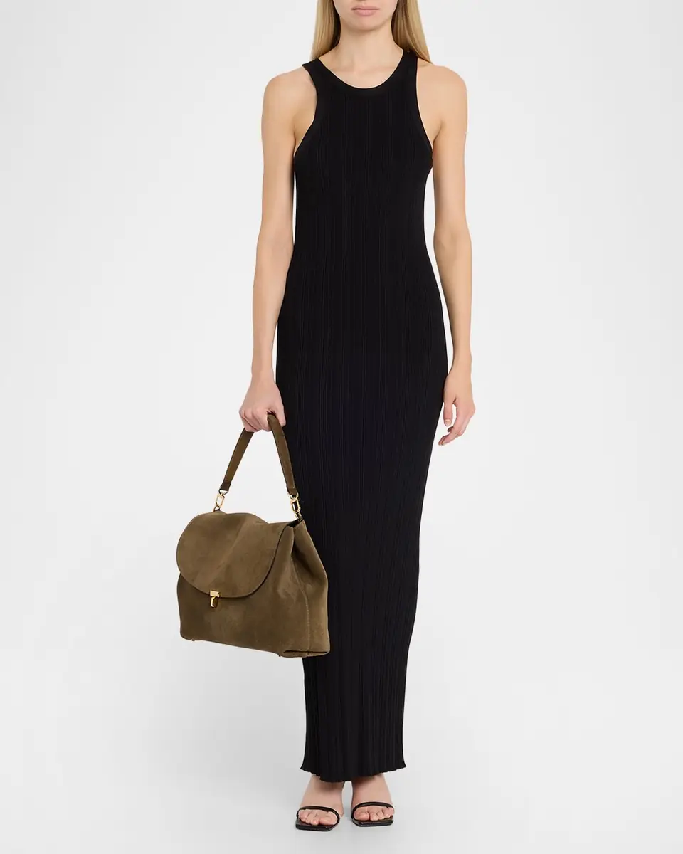 Toteme T-Lock Suede Shoulder Bag | Thumbnail 13 Toteme T-Lock Suede Shoulder Bag | Thumbnail 13