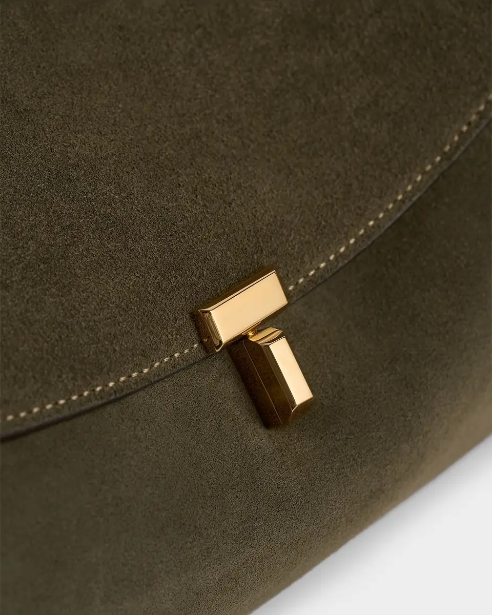 Toteme T-Lock Suede Shoulder Bag | Thumbnail 15 Toteme T-Lock Suede Shoulder Bag | Thumbnail 15
