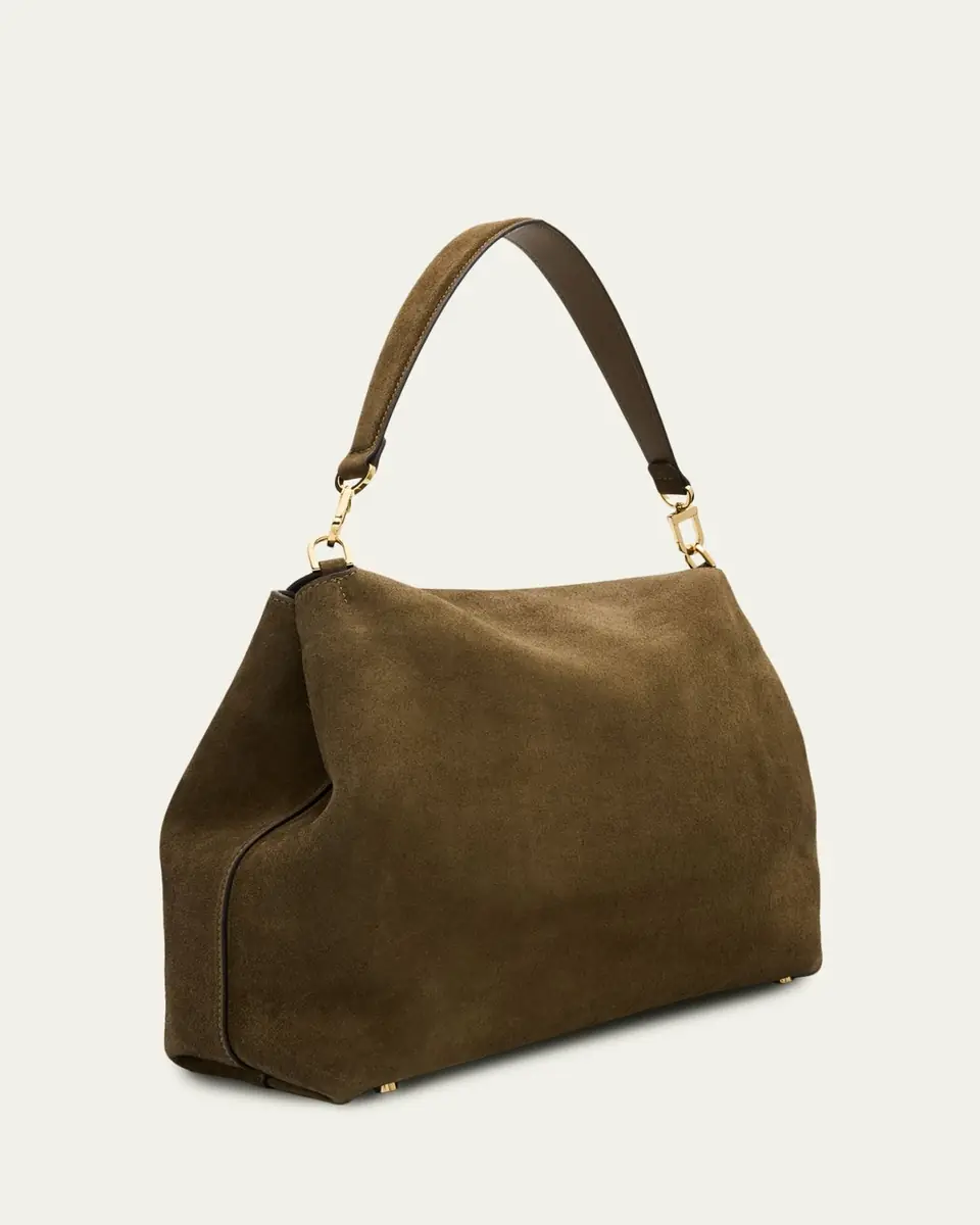 Toteme T-Lock Suede Shoulder Bag | Thumbnail 7 Toteme T-Lock Suede Shoulder Bag | Thumbnail 7