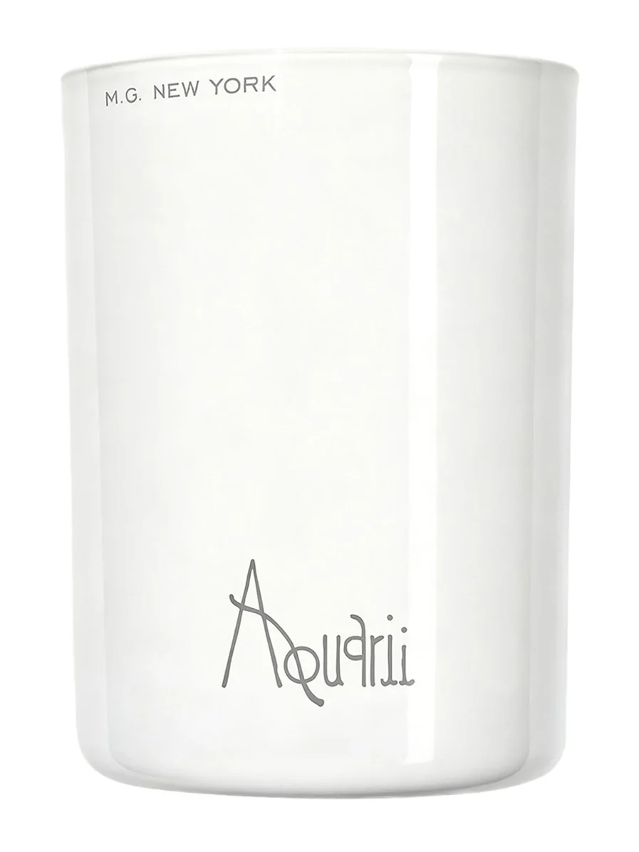 Madame Grey Aquarii Zodiac Candle, 6.7 oz.