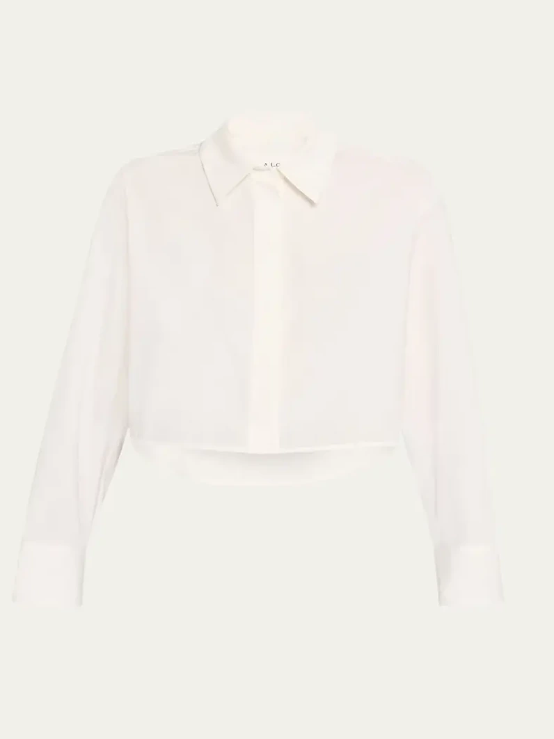 Maude Cropped Button-Front Top Maude Cropped Button-Front Top