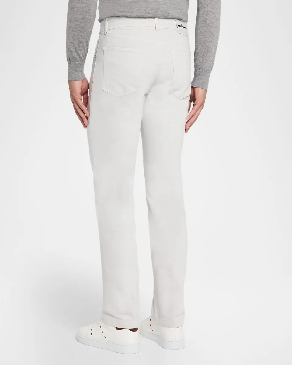 Kiton Men's Kurabo Straight-Leg Stretch Five-Pocket Pants | Thumbnail 2 Kiton Men's Kurabo Straight-Leg Stretch Five-Pocket Pants | Thumbnail 2