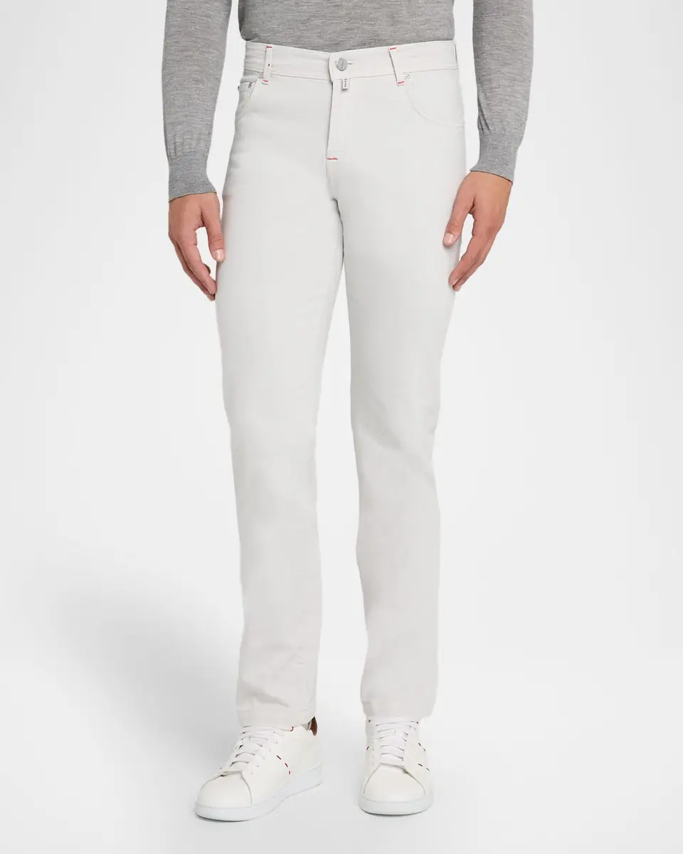 Kiton Men's Kurabo Straight-Leg Stretch Five-Pocket Pants | Thumbnail 3 Kiton Men's Kurabo Straight-Leg Stretch Five-Pocket Pants | Thumbnail 3