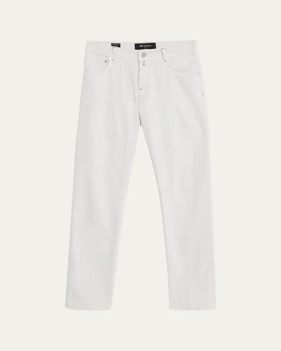 Kiton Men's Kurabo Straight-Leg Stretch Five-Pocket Pants | Thumbnail 5 Kiton Men's Kurabo Straight-Leg Stretch Five-Pocket Pants | Thumbnail 5