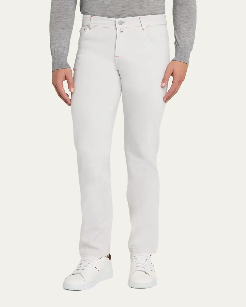 Kiton Men's Kurabo Straight-Leg Stretch Five-Pocket Pants | Thumbnail 6 Kiton Men's Kurabo Straight-Leg Stretch Five-Pocket Pants | Thumbnail 6
