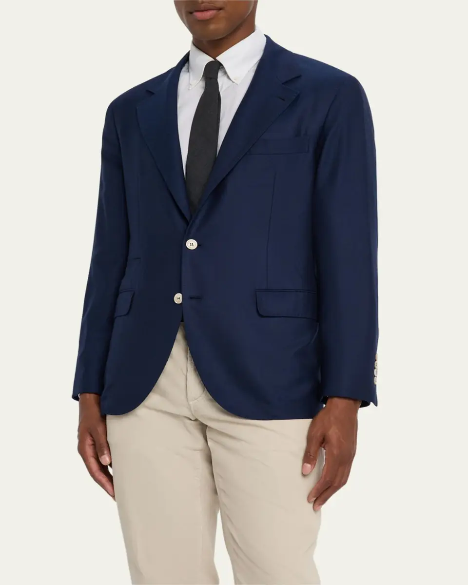 Brunello Cucinelli Men's Cashmere Single-Breasted Sport Coat | Thumbnail 4 Brunello Cucinelli Men's Cashmere Single-Breasted Sport Coat | Thumbnail 4