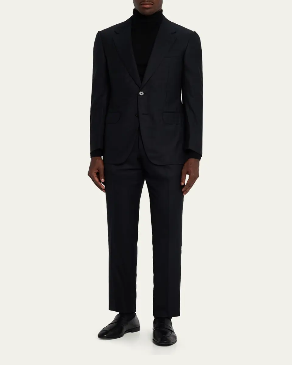 ZEGNA Men's Centoventimila Wool Tonal Stripe Suit | Thumbnail 10 ZEGNA Men's Centoventimila Wool Tonal Stripe Suit | Thumbnail 10