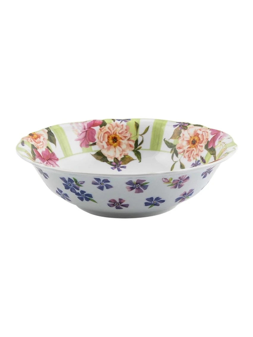 MacKenzie-Childs Wildflowers Serving Bowl