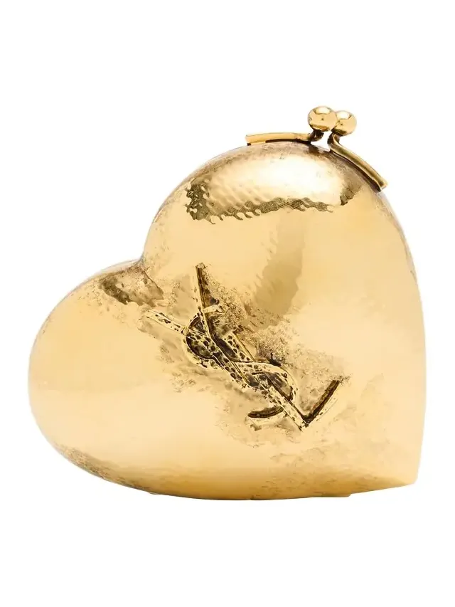 Saint Laurent Mini YSL Minaudiere in Brass | Thumbnail 1 Saint Laurent Mini YSL Minaudiere in Brass | Thumbnail 1