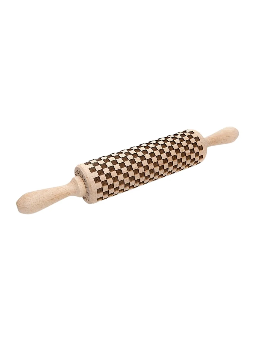 MacKenzie-Childs 14.75" Check Rolling Pin