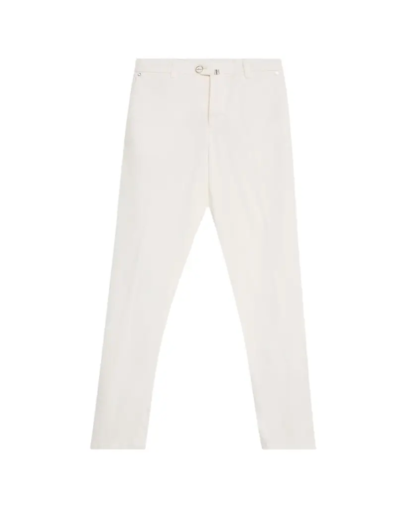 Kiton Men's Stretch Waistband Flat-Front Trousers | Image 1 Kiton Men's Stretch Waistband Flat-Front Trousers | Image 1