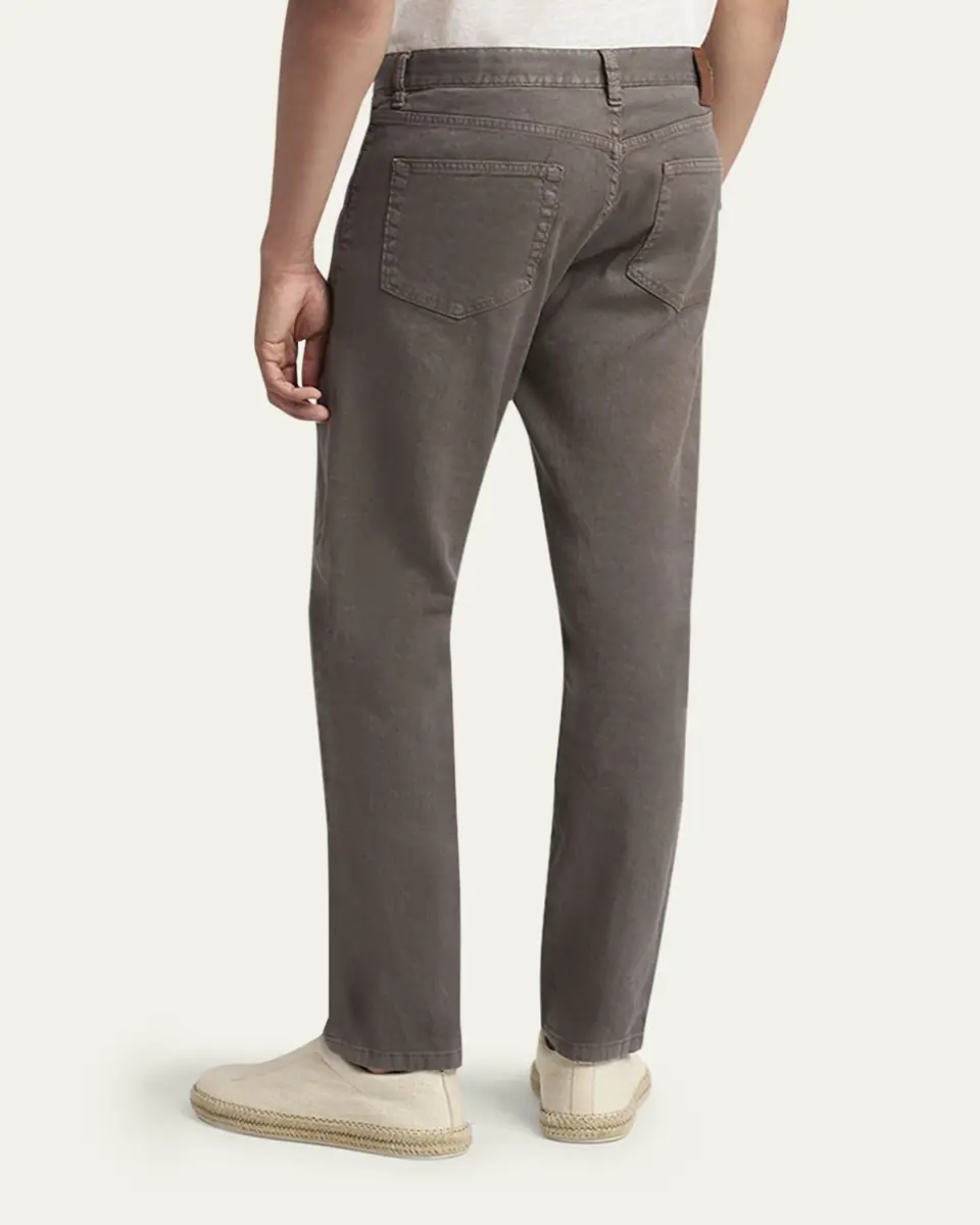 ZEGNA Men's Comfort Linen and Cotton Five-Pocket Pants | Thumbnail 2 ZEGNA Men's Comfort Linen and Cotton Five-Pocket Pants | Thumbnail 2