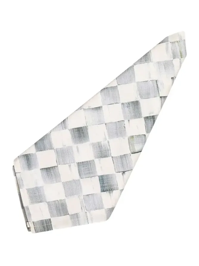 MacKenzie-Childs Sterling Check Napkin