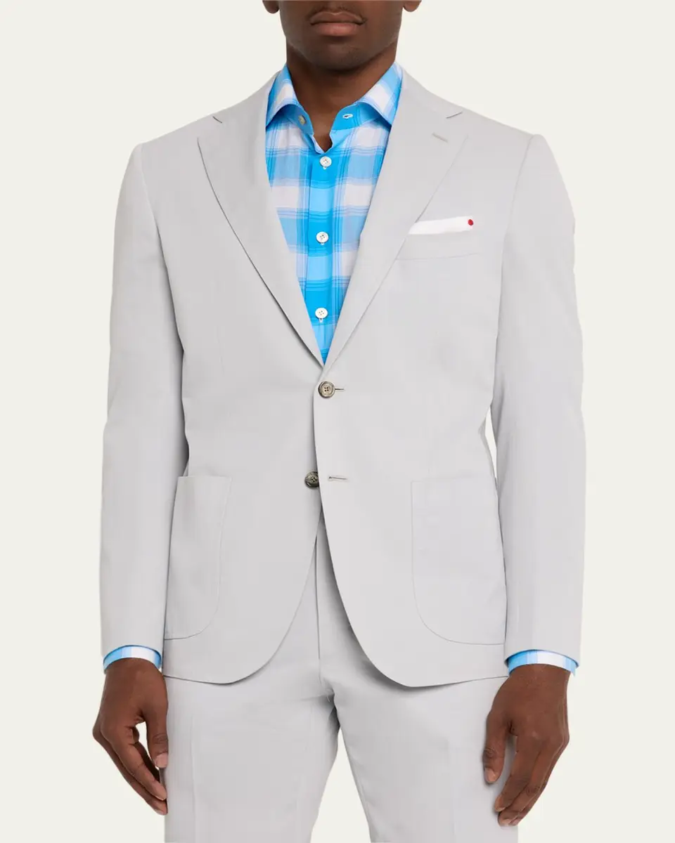 Kiton Men's Solid Cashmere Blazer | Thumbnail 4