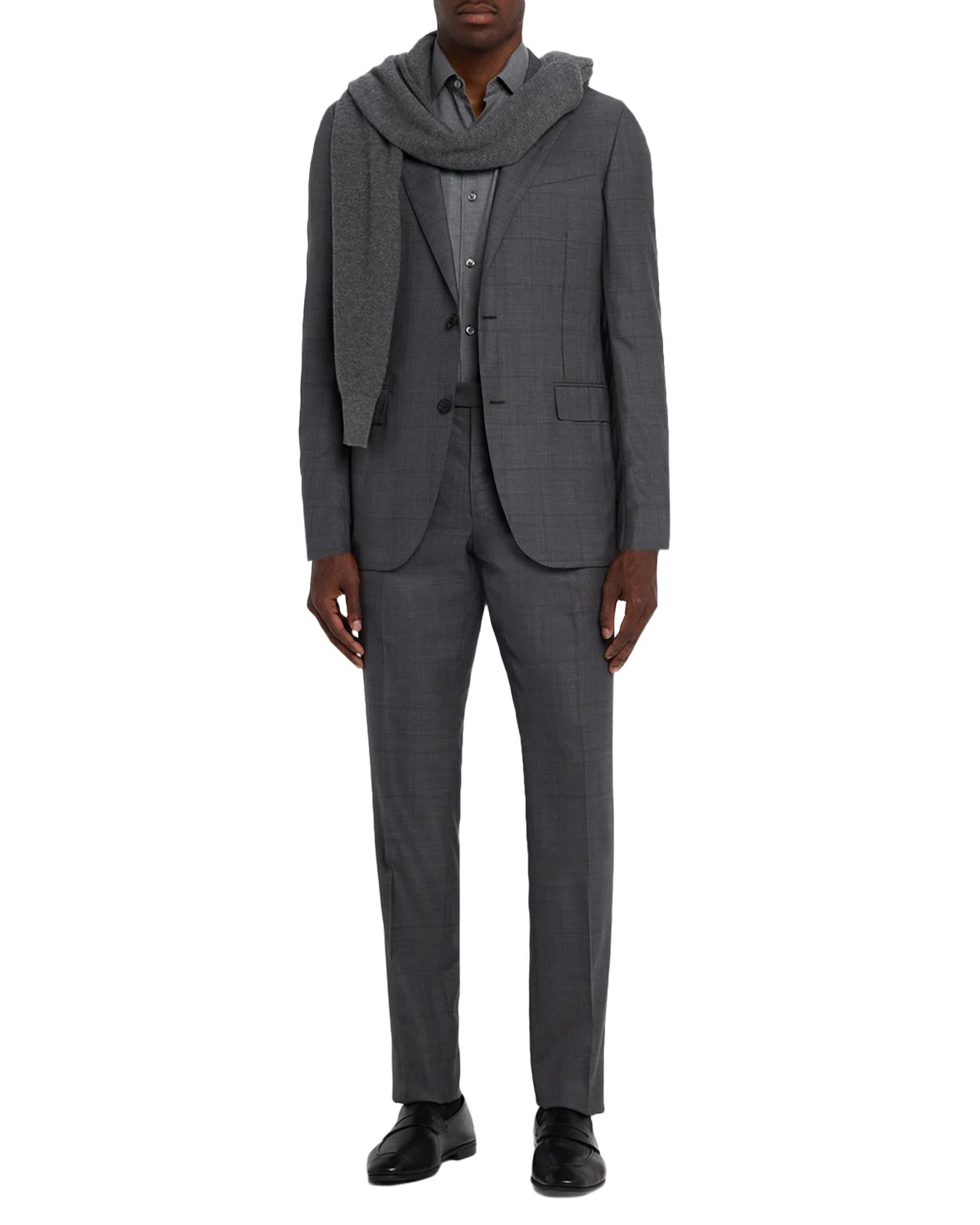 Zegna Men's Tonal Plaid 15milmil15 Wool Suit