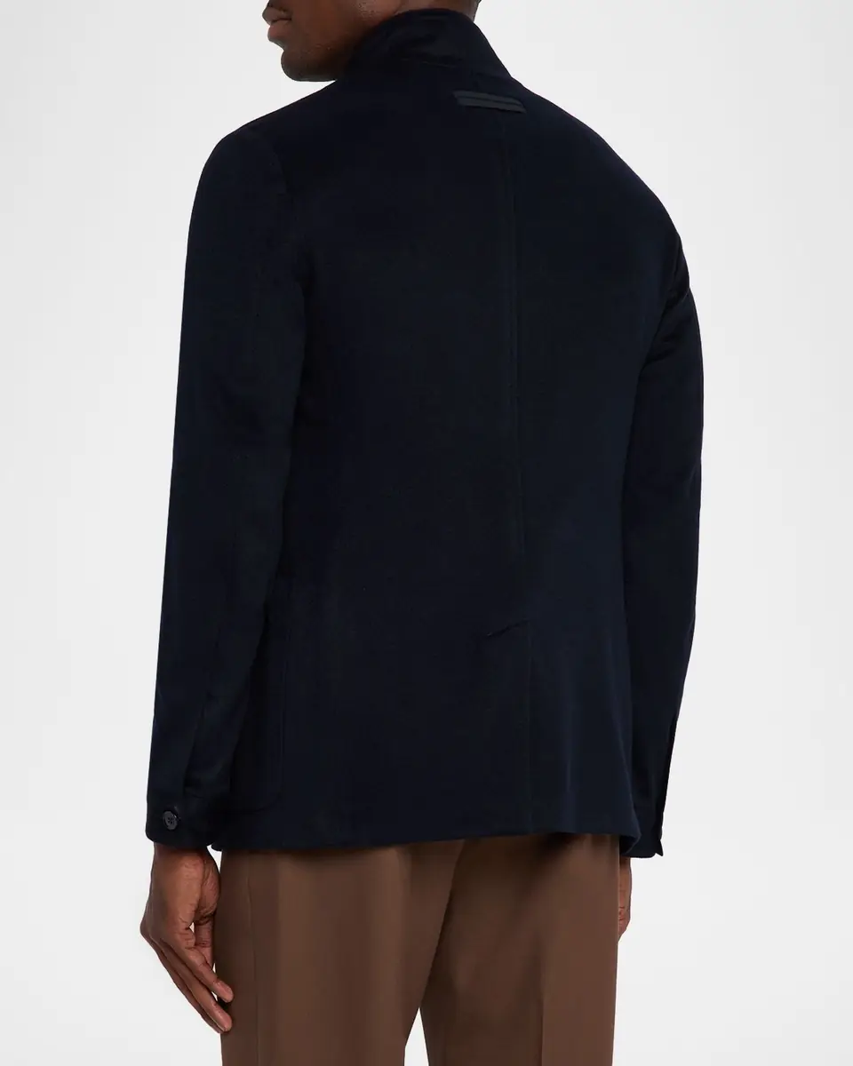 Zegna Men's Cashmere Il Conte Chore Jacket | Thumbnail 2