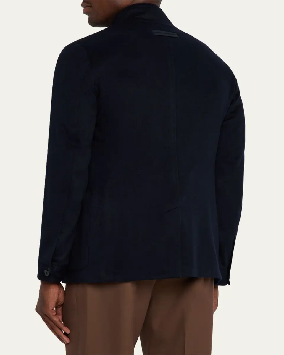Zegna Men's Cashmere Il Conte Chore Jacket | Thumbnail 8