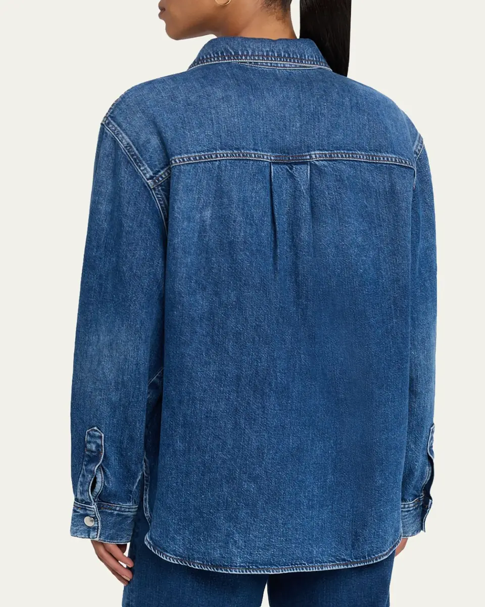 FRAME The Long-Sleeve Denim Shirt | Thumbnail 3