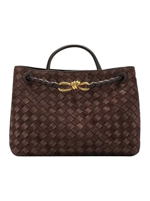 Andiamo Medium Top-Handle Bag in Suede Andiamo Medium Top-Handle Bag in Suede