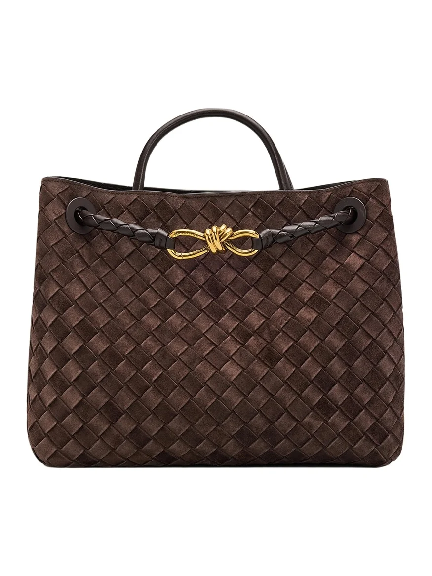 Andiamo Medium Top-Handle Bag in Suede Andiamo Medium Top-Handle Bag in Suede