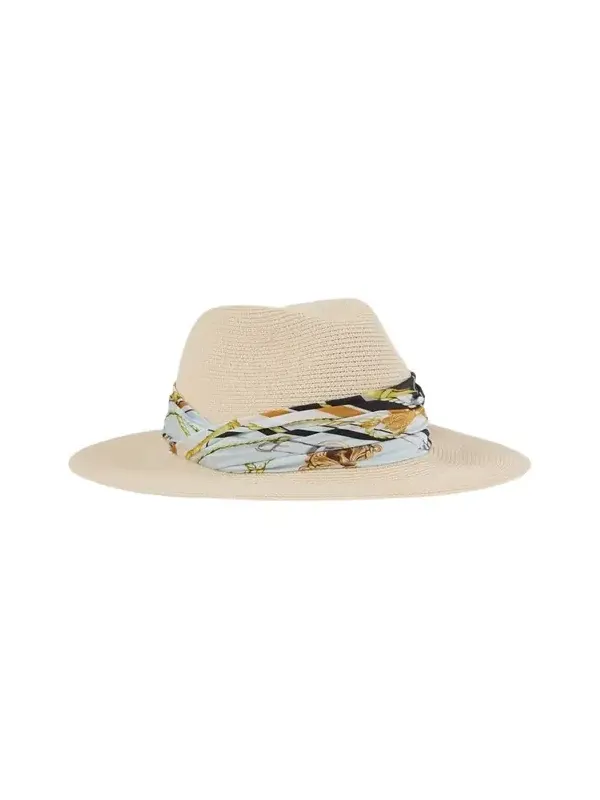 Courtney Woven Paper Fedora