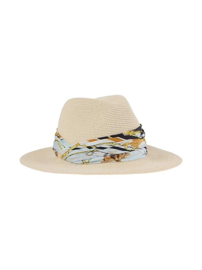 Courtney Woven Paper Fedora