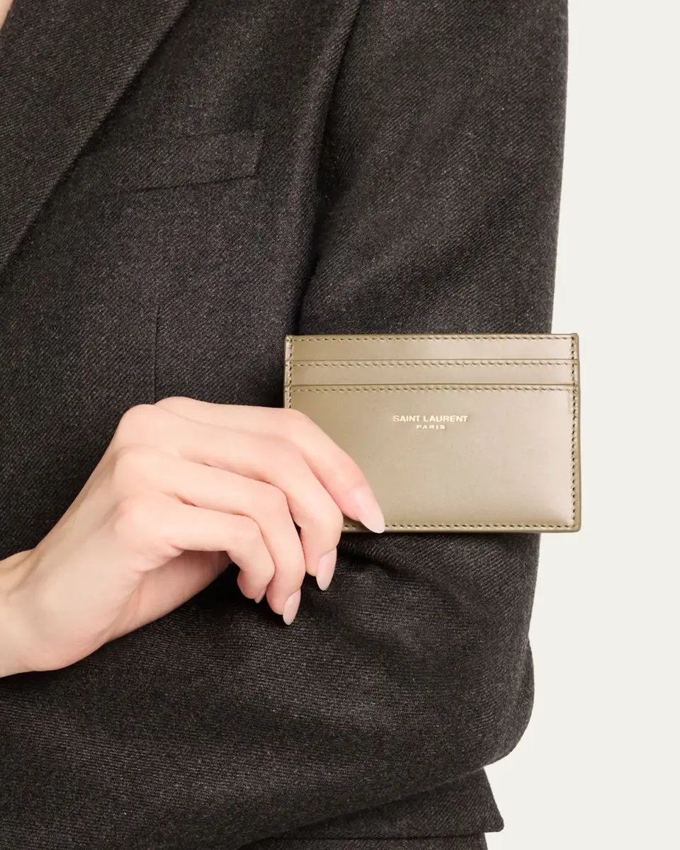 Saint Laurent YSL Card Case in Calf Leather | Thumbnail 5
