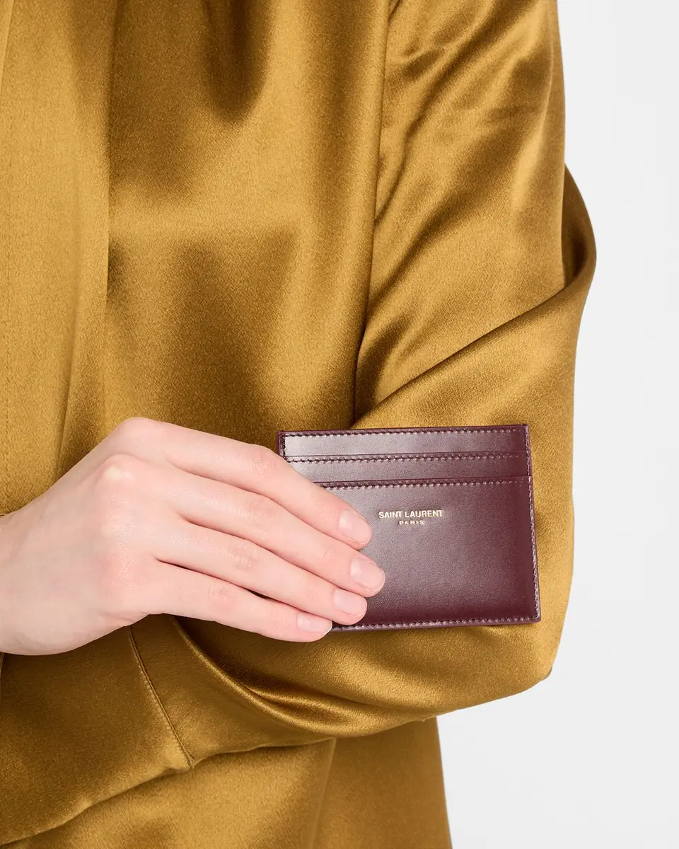 Saint Laurent YSL Card Case in Calf Leather | Thumbnail 8