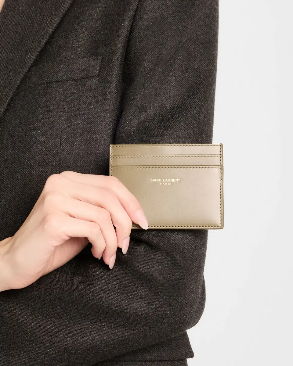 Saint Laurent YSL Card Case in Calf Leather | Image 1 Saint Laurent YSL Card Case in Calf Leather | Image 1