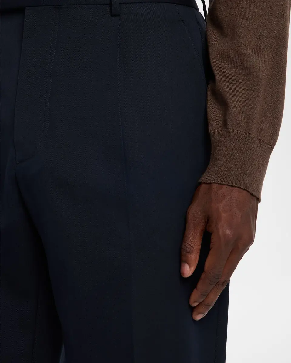 ZEGNA Men's Cotton and Wool Single-Pleated Pants | Thumbnail 5