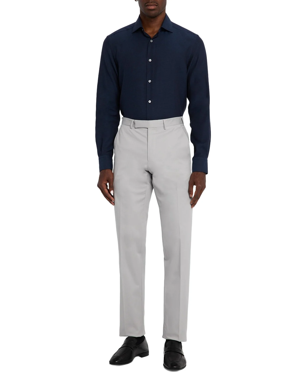 Men's Cotton-Stretch Modern Fit Trousers