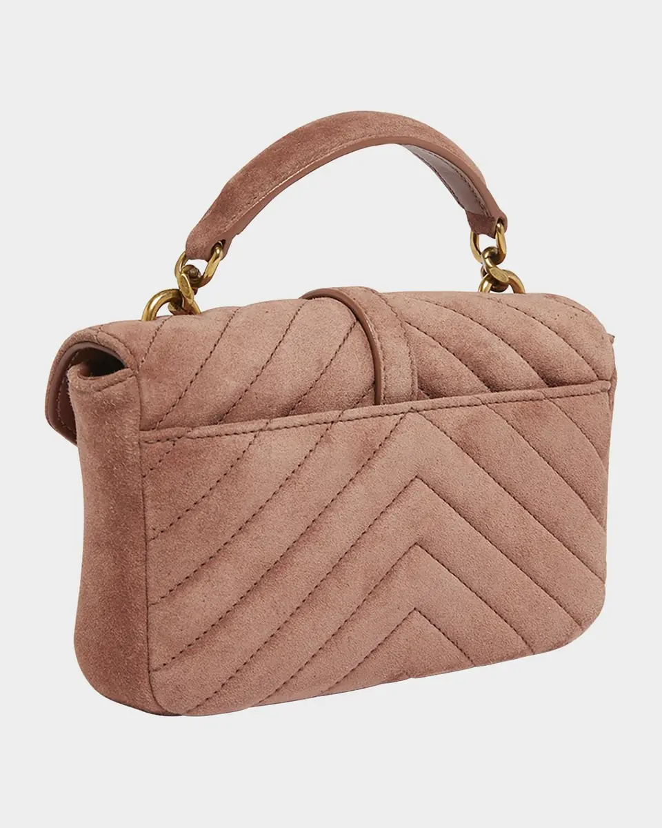 Saint Laurent College Mini Chain Shoulder Bag in Suede | Thumbnail 17 Saint Laurent College Mini Chain Shoulder Bag in Suede | Thumbnail 17