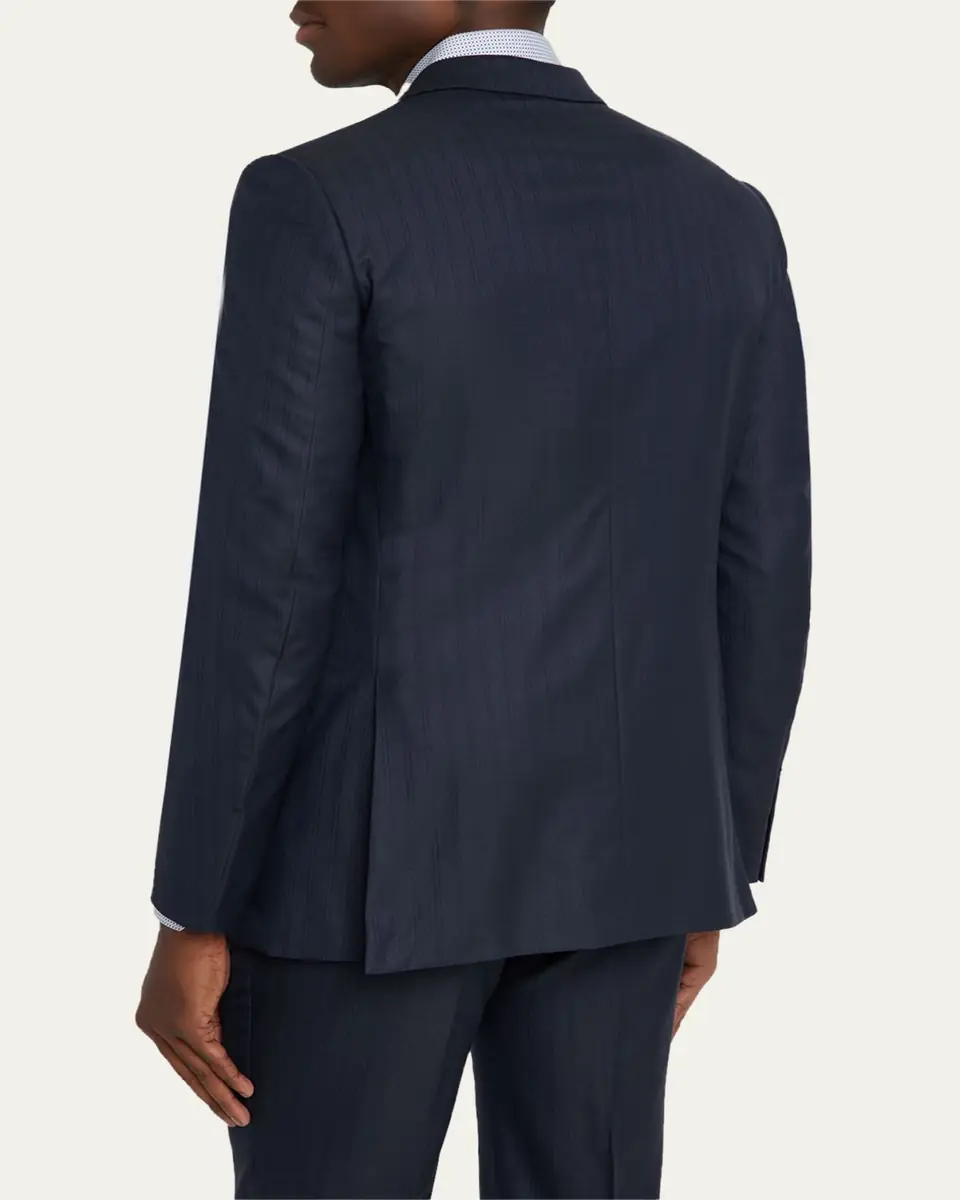 ZEGNA Men's Tonal Stripe Wool Two-Piece Suit | Thumbnail 14