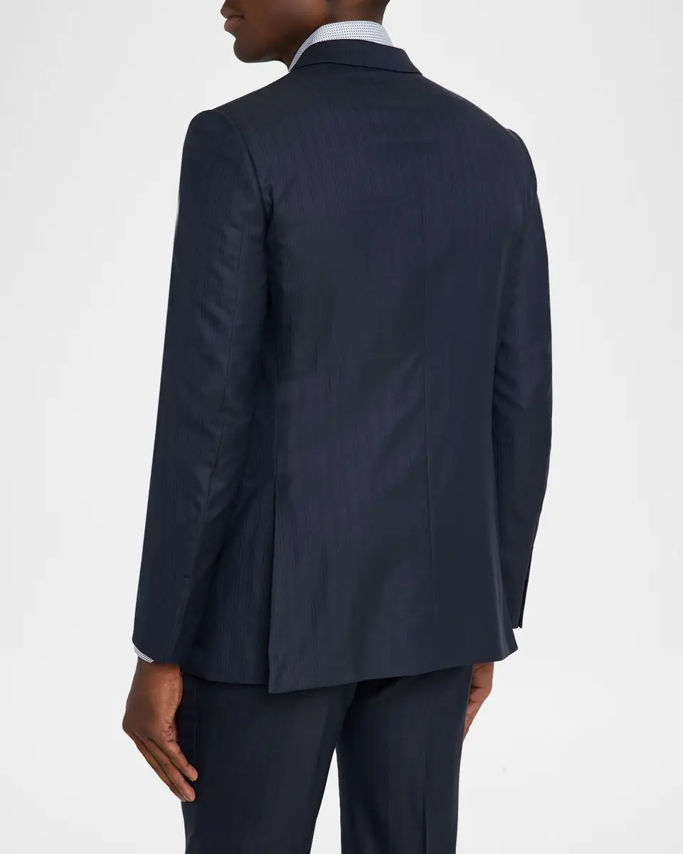 ZEGNA Men's Tonal Stripe Wool Two-Piece Suit | Thumbnail 4