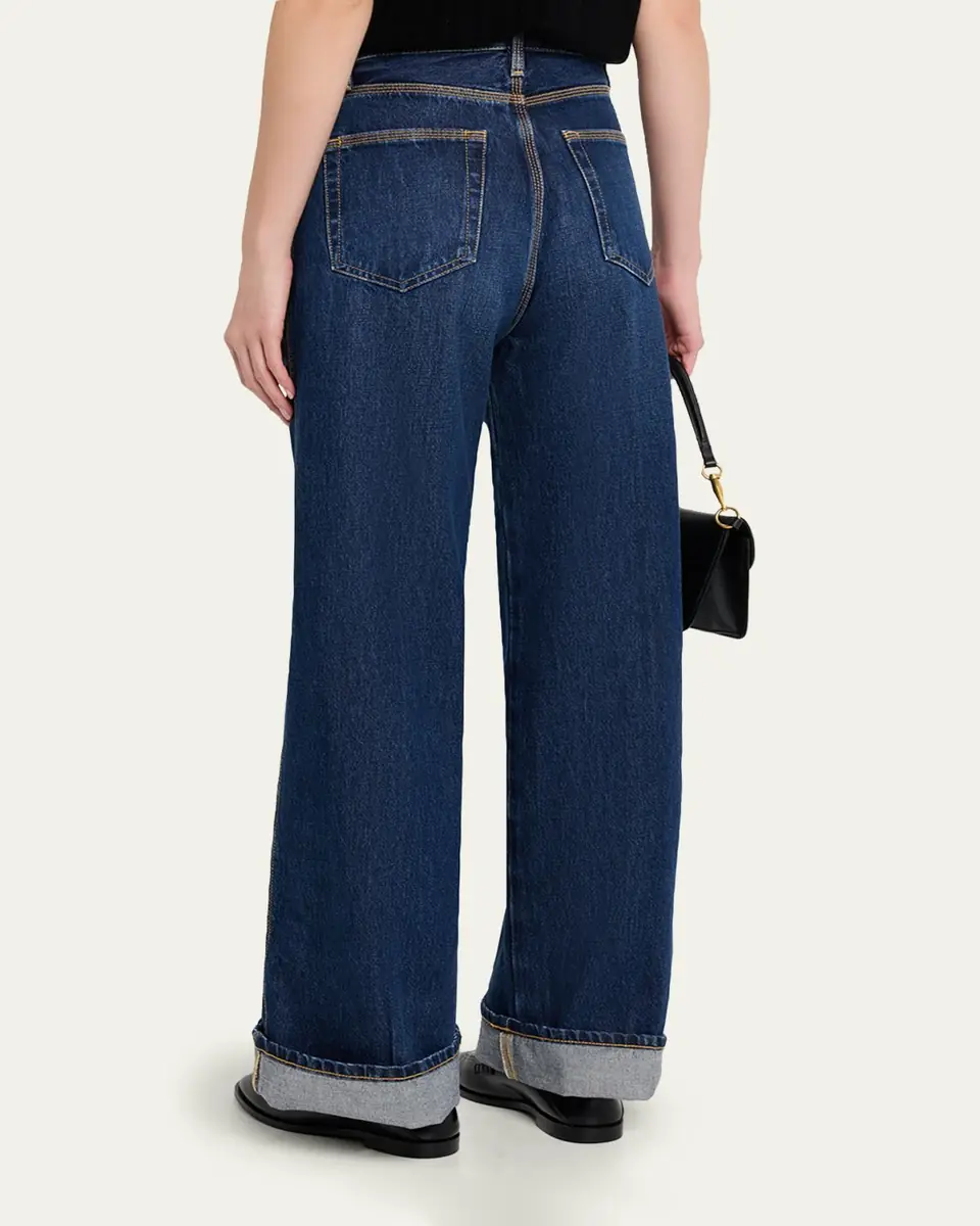 FRAME The Cuffed Wide Jeans | Thumbnail 3 FRAME The Cuffed Wide Jeans | Thumbnail 3