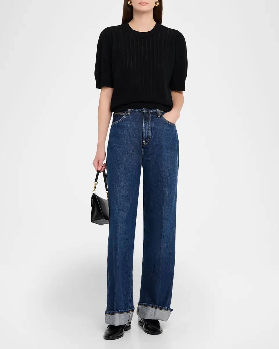 FRAME The Cuffed Wide Jeans | Thumbnail 6 FRAME The Cuffed Wide Jeans | Thumbnail 6
