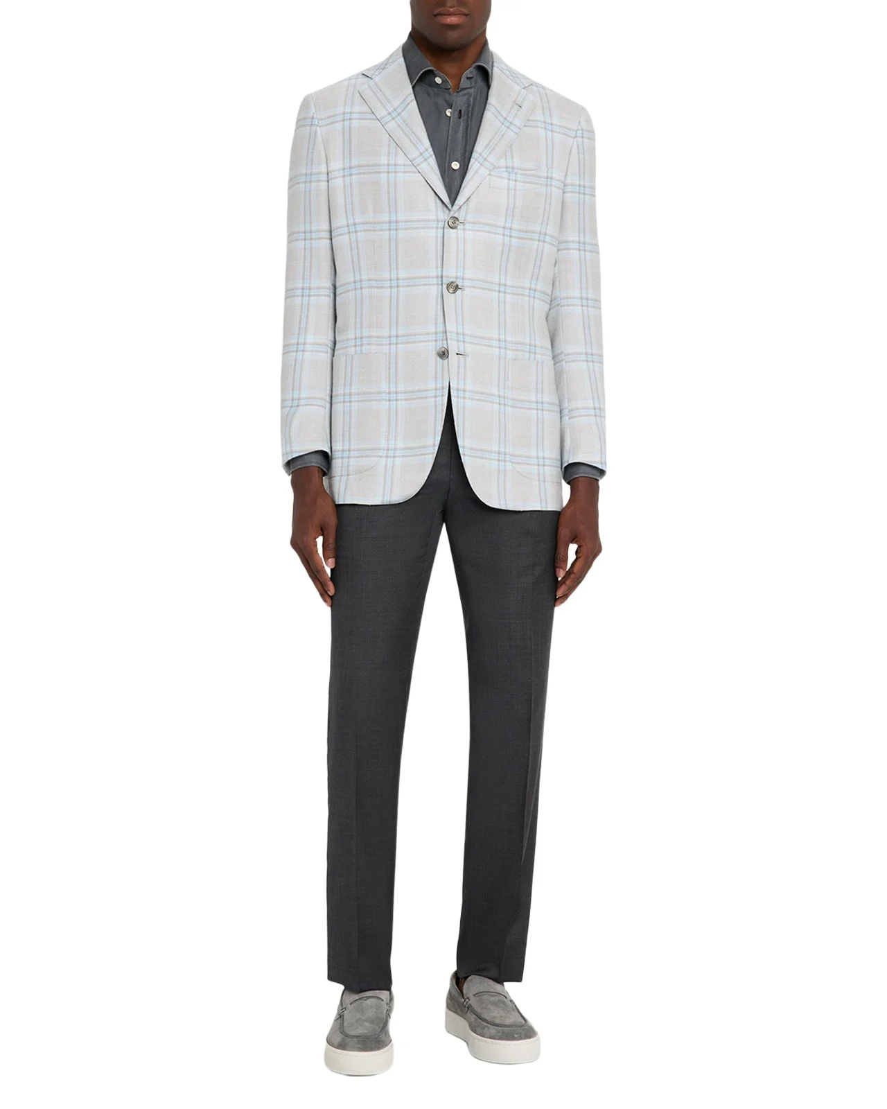 Men's Wool Twill Flat-Front Trousers Men's Wool Twill Flat-Front Trousers